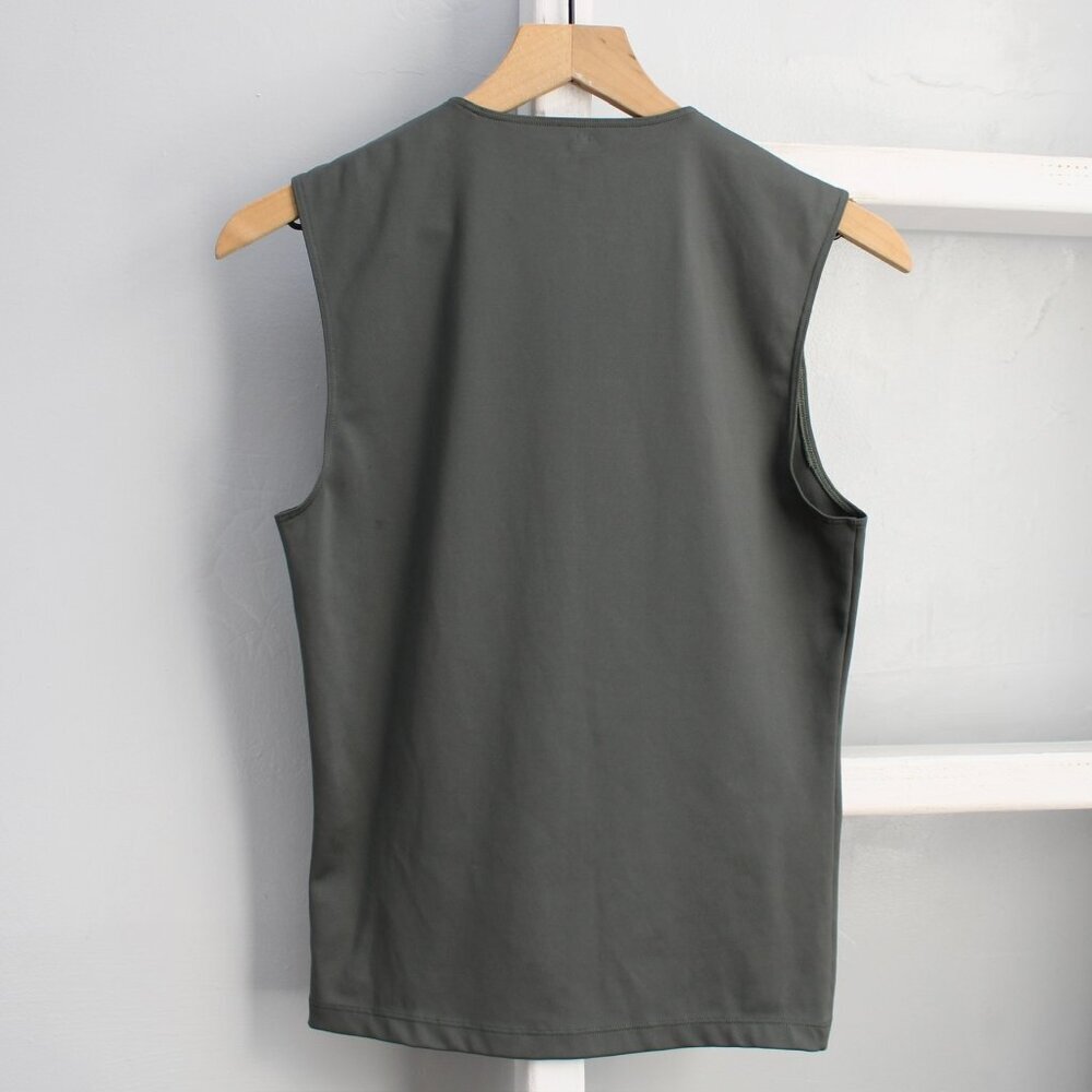 YZY Gap by Balenciaga Sleeveless Second Skin Dark Green Tank Top Men's Small - Picture 5 of 7